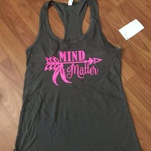 Mind over Matter racerback tank top